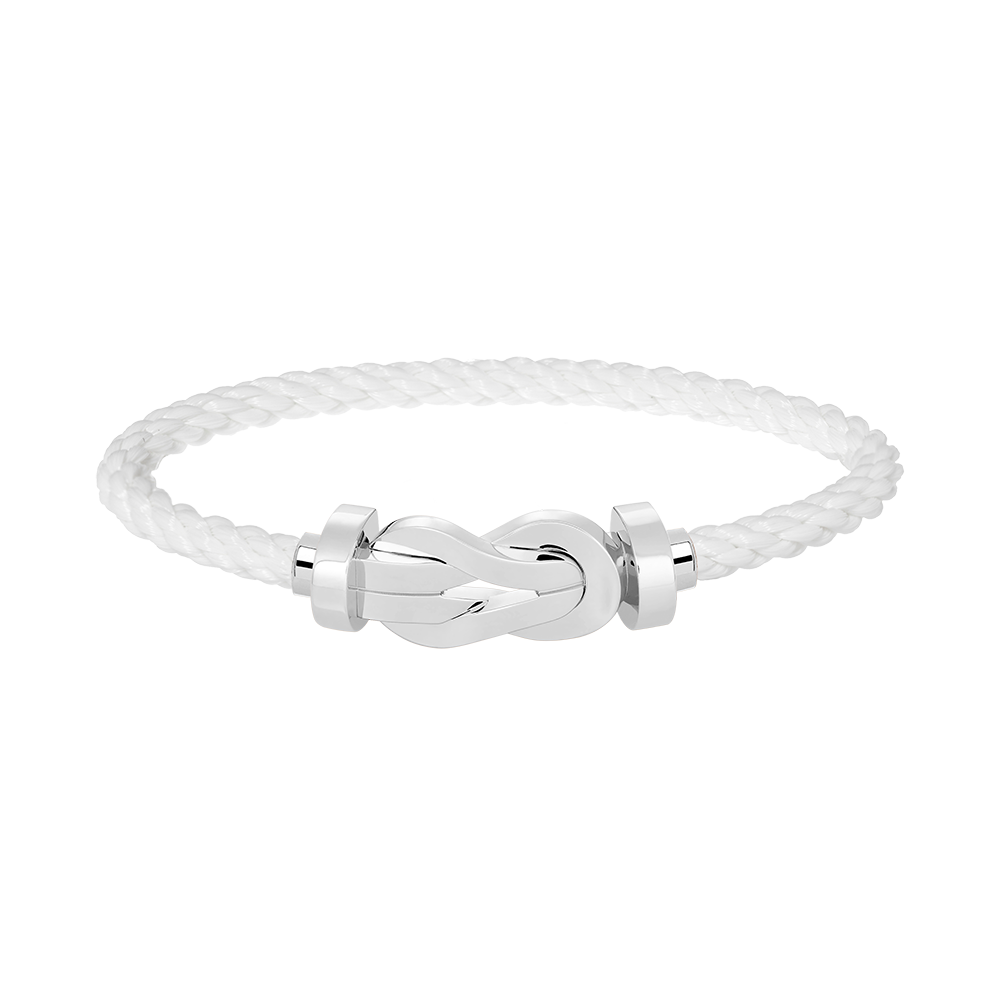 [Baslove]CHANCE LARGE 8 FIGURE BUCKLE NO DIAMOND BRACELET SILVER