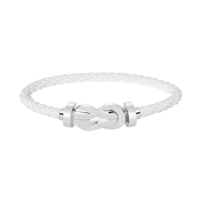 [Baslove]CHANCE LARGE 8 FIGURE BUCKLE NO DIAMOND BRACELET SILVER