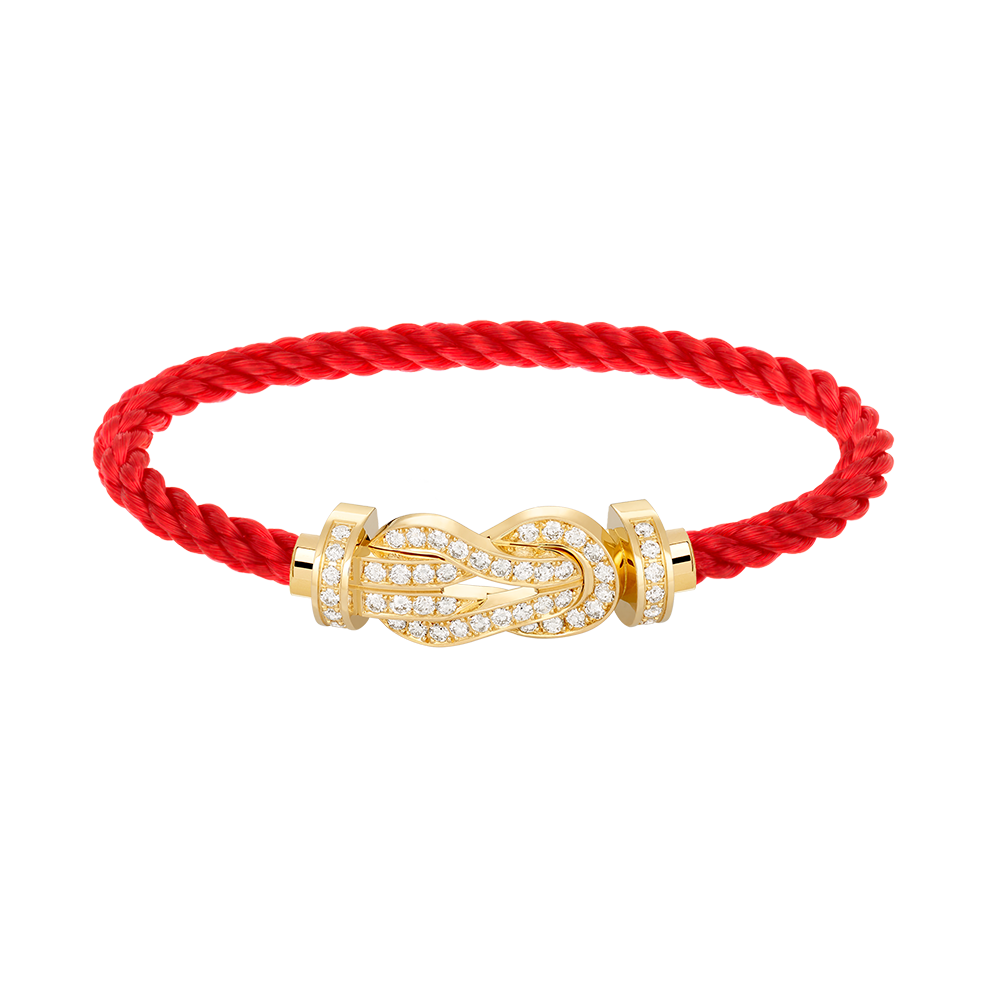 [Baslove]CHANCE LARGE 8 FIGURE BUCKLE FULLDIAMOND BRACELET GOLD