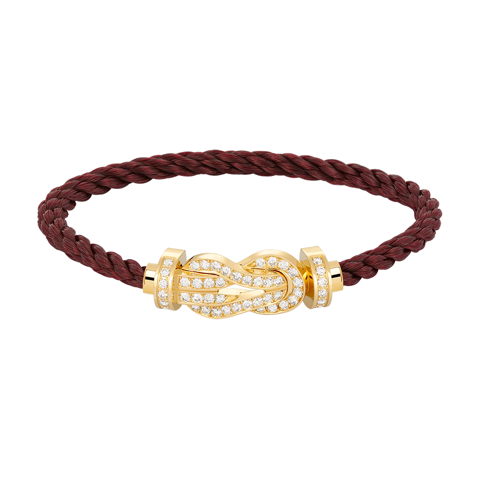 [Baslove]CHANCE LARGE 8 FIGURE BUCKLE FULLDIAMOND BRACELET GOLD