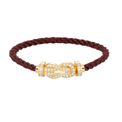 [Baslove]CHANCE LARGE 8 FIGURE BUCKLE FULLDIAMOND BRACELET GOLD