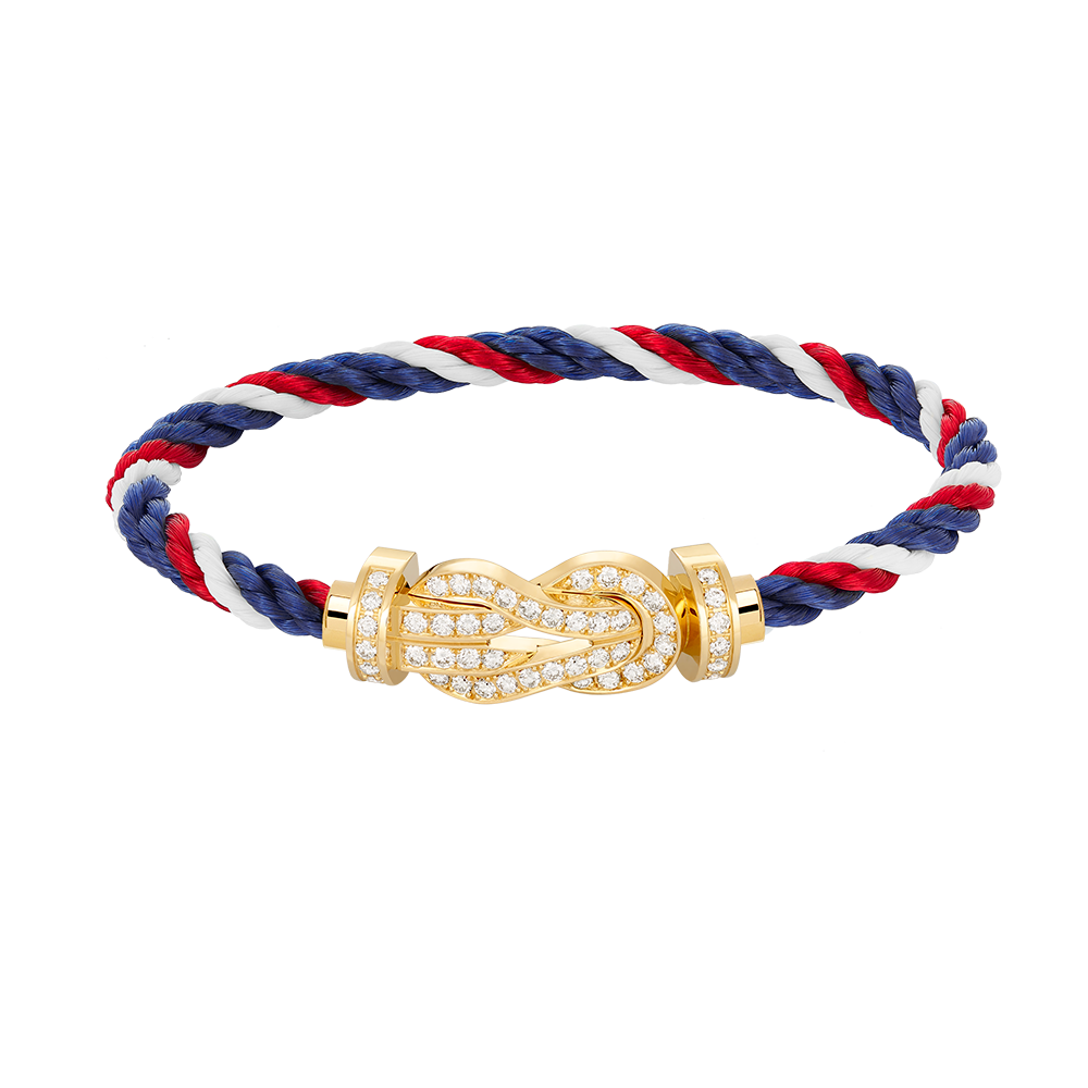 [Baslove]CHANCE LARGE 8 FIGURE BUCKLE FULLDIAMOND BRACELET GOLD