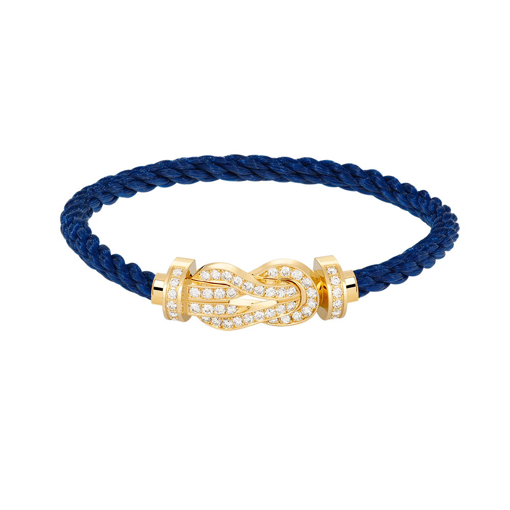 [Baslove]CHANCE LARGE 8 FIGURE BUCKLE FULLDIAMOND BRACELET GOLD