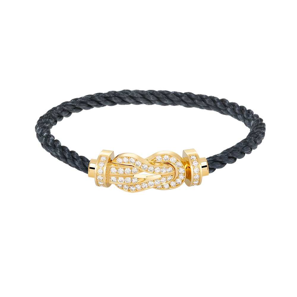 [Baslove]CHANCE LARGE 8 FIGURE BUCKLE FULLDIAMOND BRACELET GOLD