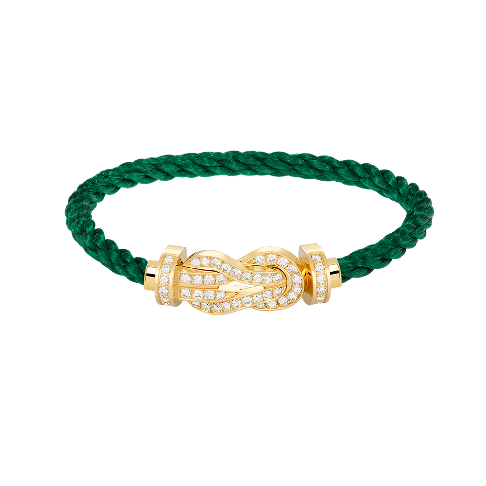 [Baslove]CHANCE LARGE 8 FIGURE BUCKLE FULLDIAMOND BRACELET GOLD