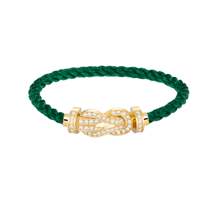 [Baslove]CHANCE LARGE 8 FIGURE BUCKLE FULLDIAMOND BRACELET GOLD