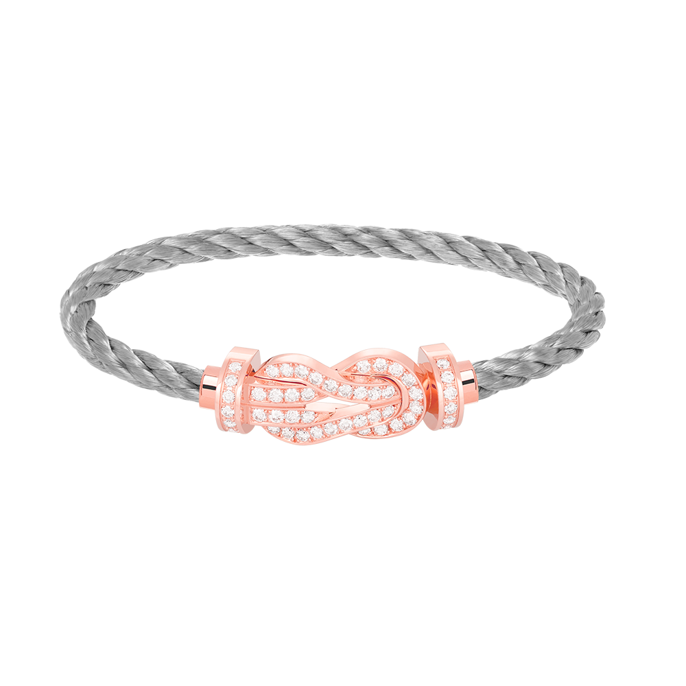 [Baslove]CHANCE LARGE 8 FIGURE BUCKLE FULL DIAMOND BRACELET ROSE GOLD