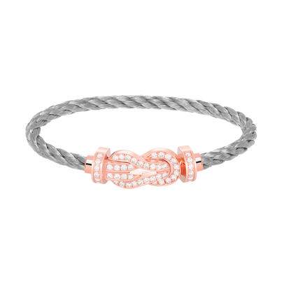 [Baslove]CHANCE LARGE 8 FIGURE BUCKLE FULL DIAMOND BRACELET ROSE GOLD