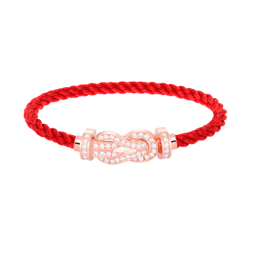 [Baslove]CHANCE LARGE 8 FIGURE BUCKLE FULL DIAMOND BRACELET ROSE GOLD