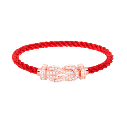 [Baslove]CHANCE LARGE 8 FIGURE BUCKLE FULL DIAMOND BRACELET ROSE GOLD