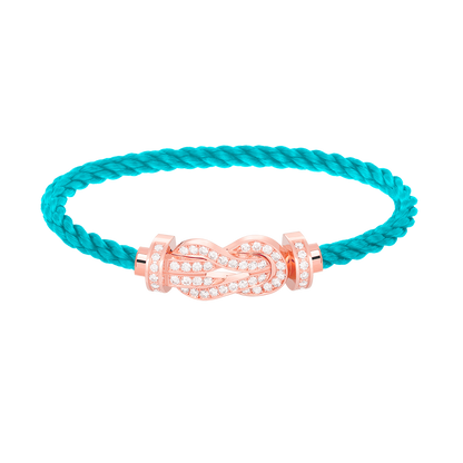 [Baslove]CHANCE LARGE 8 FIGURE BUCKLE FULL DIAMOND BRACELET ROSE GOLD