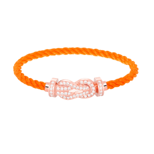 [Baslove]CHANCE LARGE 8 FIGURE BUCKLE FULL DIAMOND BRACELET ROSE GOLD