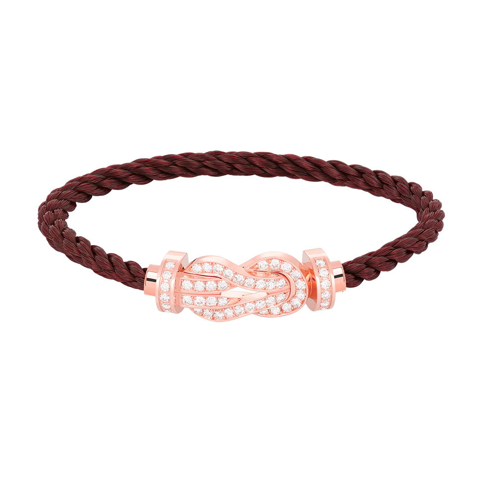 [Baslove]CHANCE LARGE 8 FIGURE BUCKLE FULL DIAMOND BRACELET ROSE GOLD