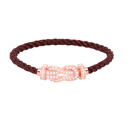 [Baslove]CHANCE LARGE 8 FIGURE BUCKLE FULL DIAMOND BRACELET ROSE GOLD