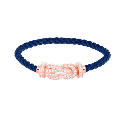 [Baslove]CHANCE LARGE 8 FIGURE BUCKLE FULL DIAMOND BRACELET ROSE GOLD