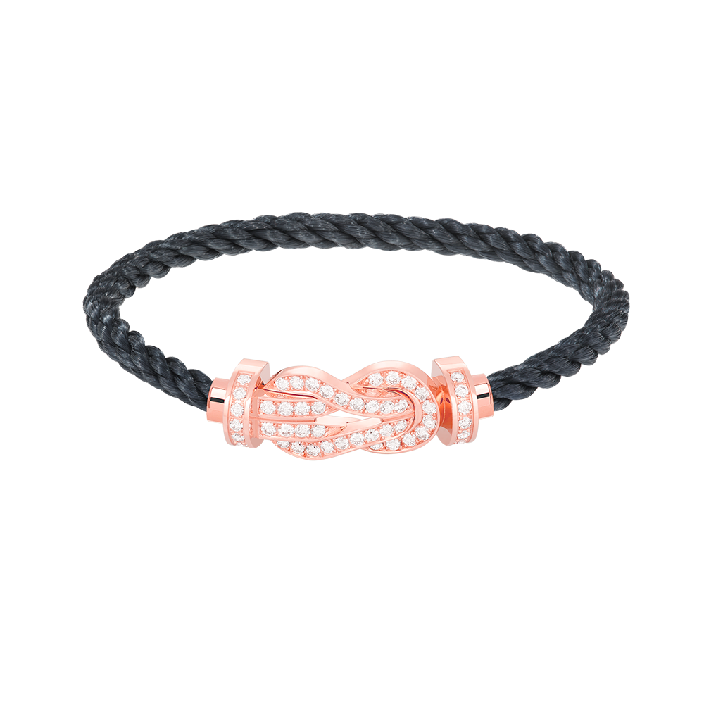 [Baslove]CHANCE LARGE 8 FIGURE BUCKLE FULL DIAMOND BRACELET ROSE GOLD