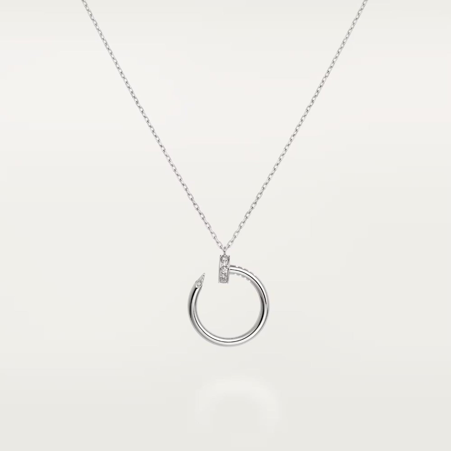 [AURORA]JUSTE NECKLACE HALF DIAMOND