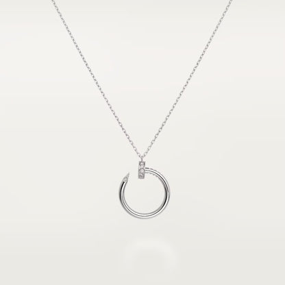 [AURORA]JUSTE NECKLACE HALF DIAMOND