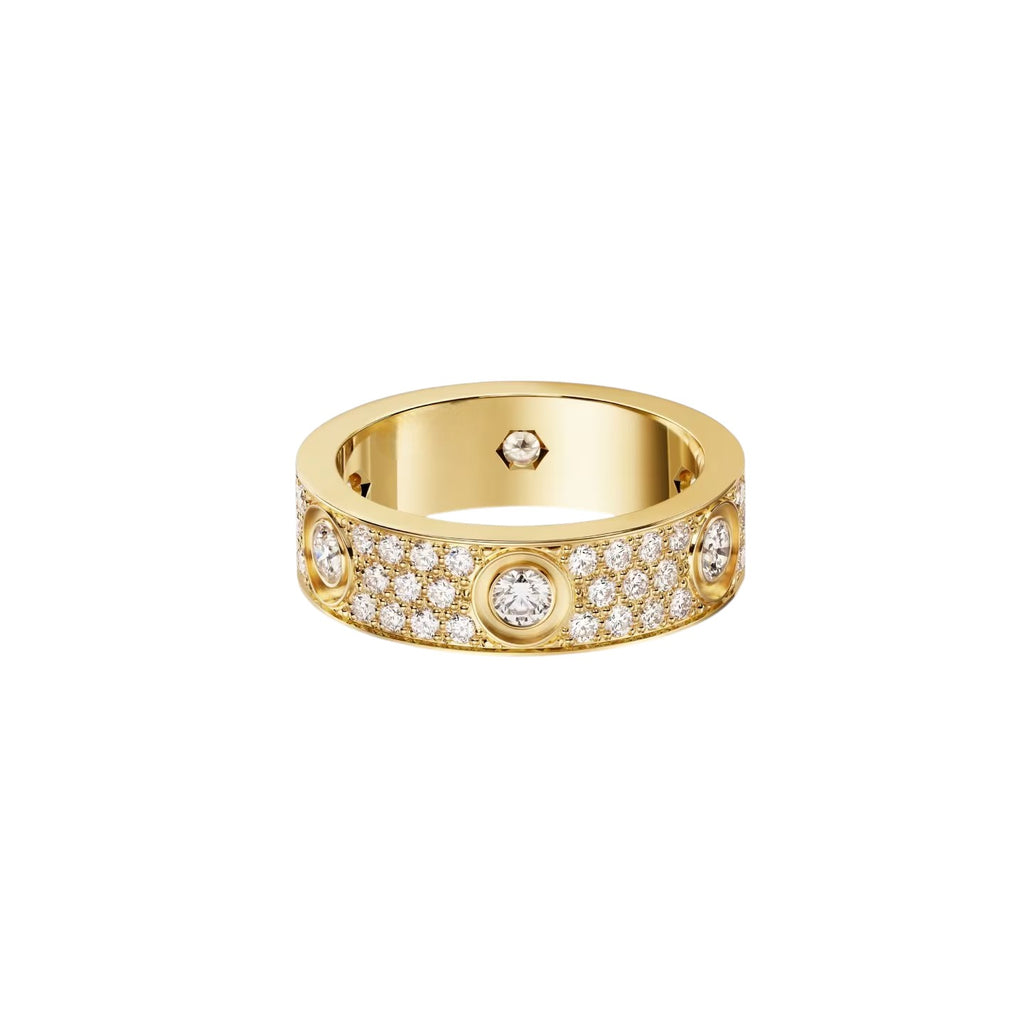 [AURORA]LOVE 5.5MM FULL-PAVE 6-DIAMOND RING