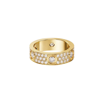 [AURORA]LOVE 5.5MM FULL-PAVE 6-DIAMOND RING