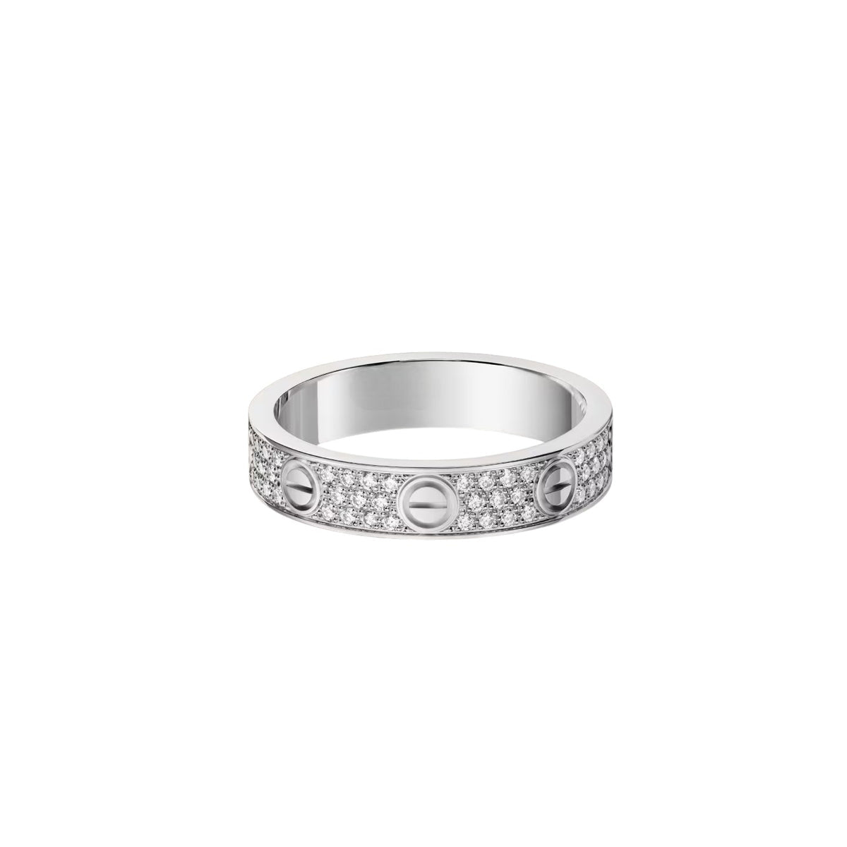 [AURORA]LOVE RING 4.0MM DIAMOND PAVED