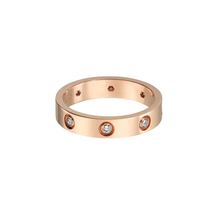 [AURORA]LOVE 4MM 8 DIAMOND RING
