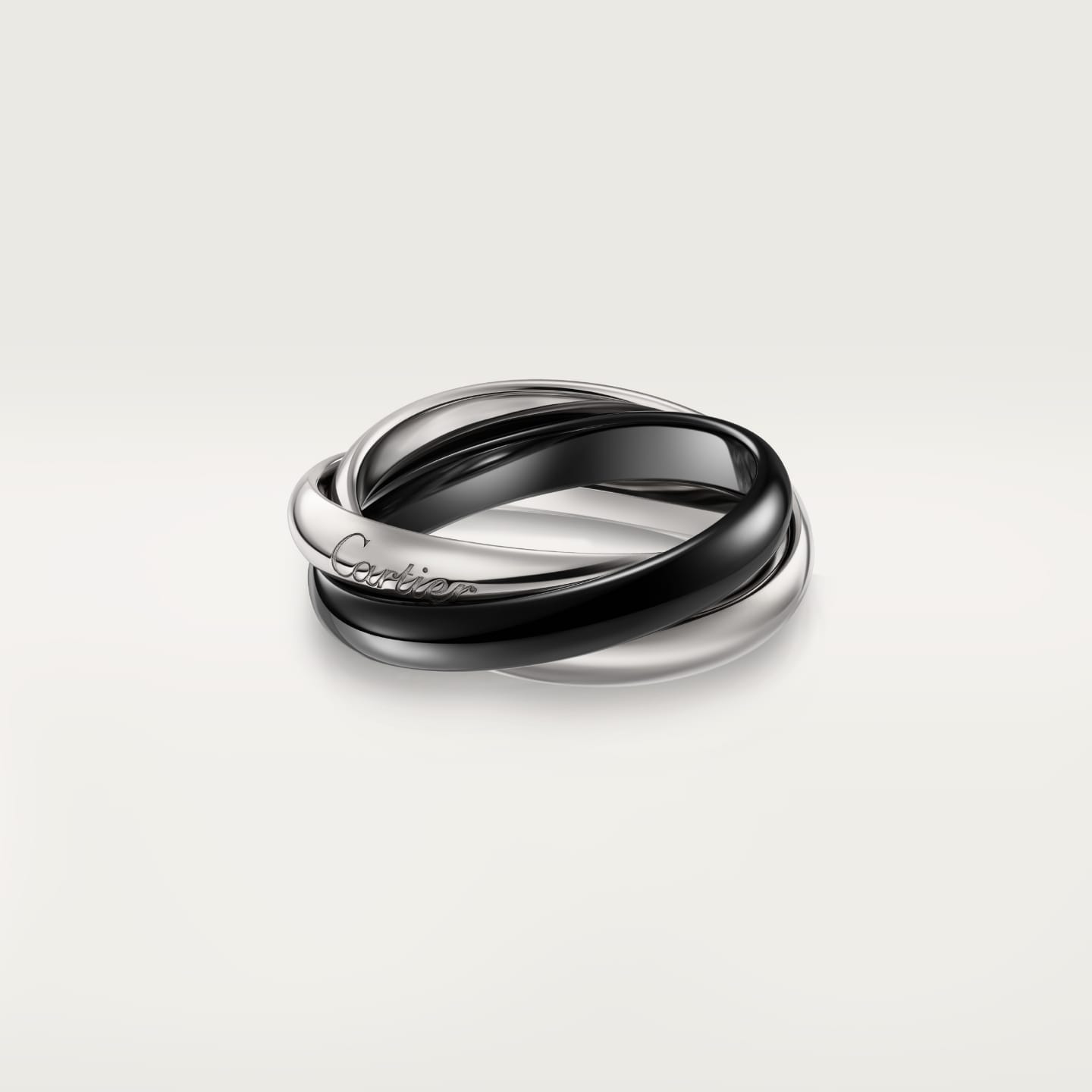 [AURORA]TRINITY 3.2MM RING BLACK CERAMIC