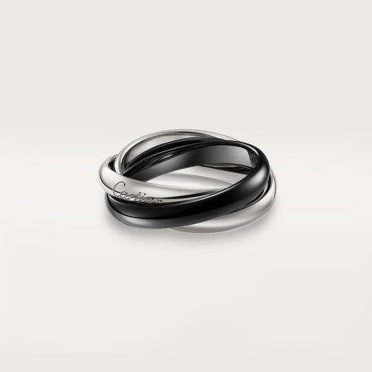 [AURORA]TRINITY 3.2MM RING BLACK CERAMIC