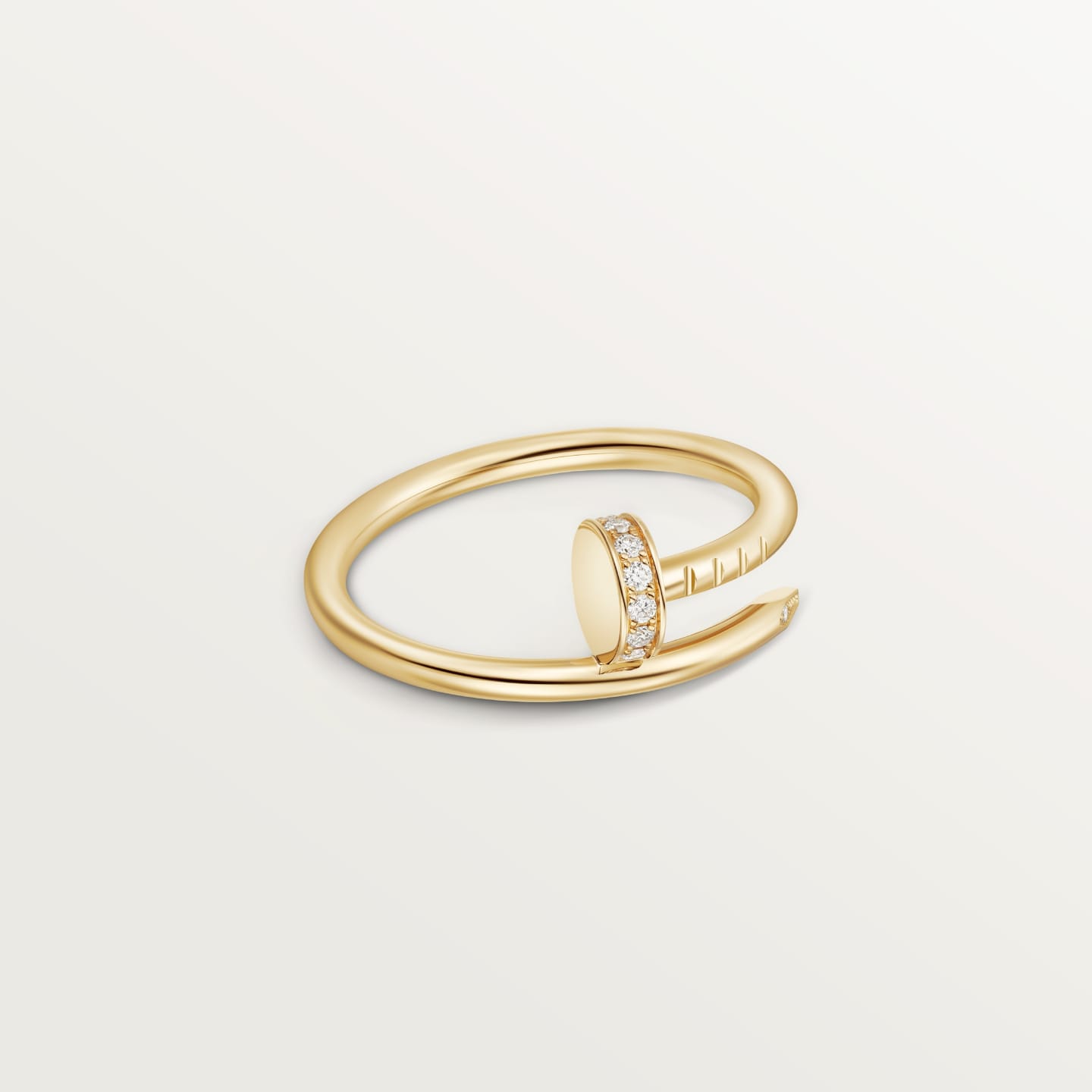 [AURORA]JUSTE 1.8MM HALF DIAMOND RING