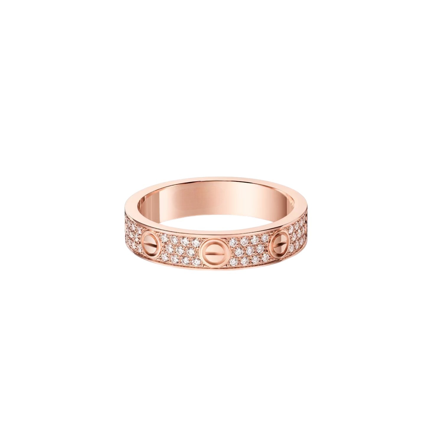 [AURORA]LOVE RING 4.0MM DIAMOND PAVED