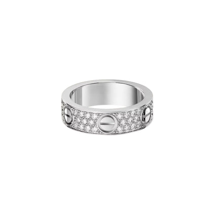 [AURORA]LOVE RING 5.5MM DIAMONDS PAVED