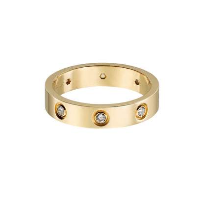 [AURORA]LOVE 4MM 8 DIAMOND RING