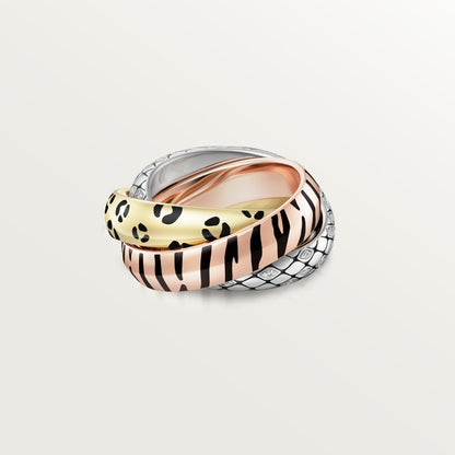 [AURORA] TRINITY  RING LEOPARD PRINT