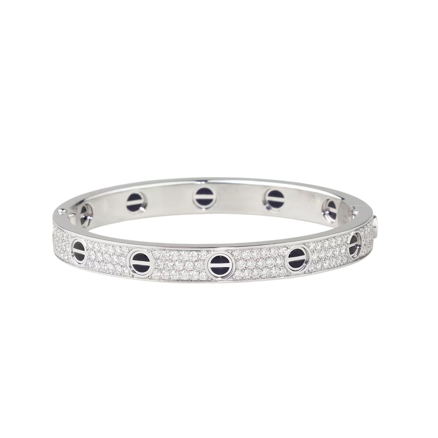 [AURORA]LOVE BRACELET 6.1MM DIAMOND-PAVED CERAMIC