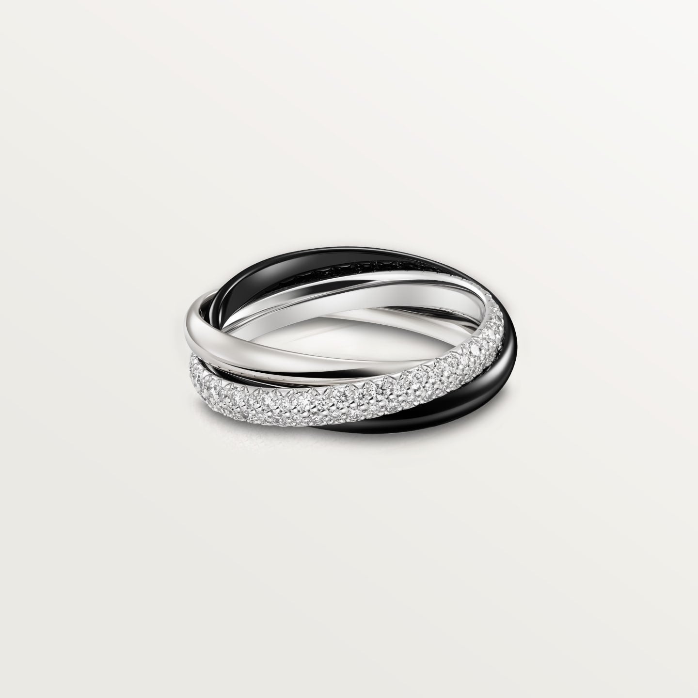 [AURORA]TRINITY 3.2MM RING BLACK CERAMIC