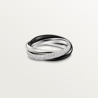 [AURORA]TRINITY 3.2MM RING BLACK CERAMIC