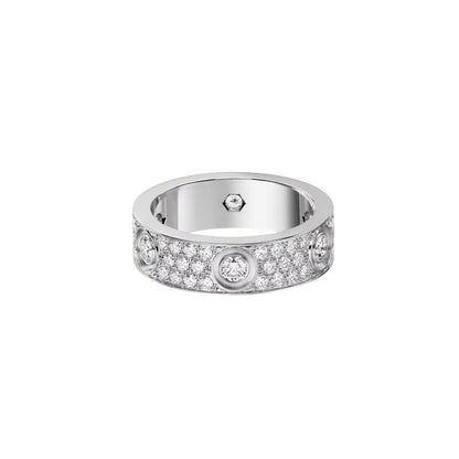 [AURORA]LOVE 5.5MM FULL-PAVE 6-DIAMOND RING