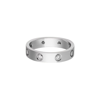 [AURORA]LOVE 4MM 8 DIAMOND RING