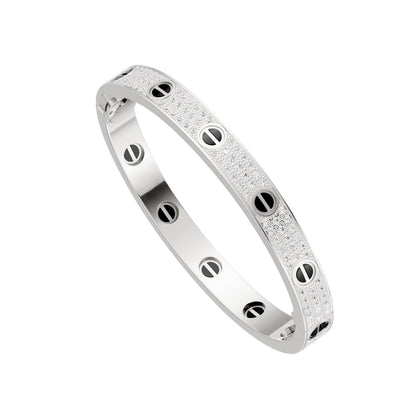 [AURORA]LOVE BRACELET 6.1MM DIAMOND-PAVED CERAMIC