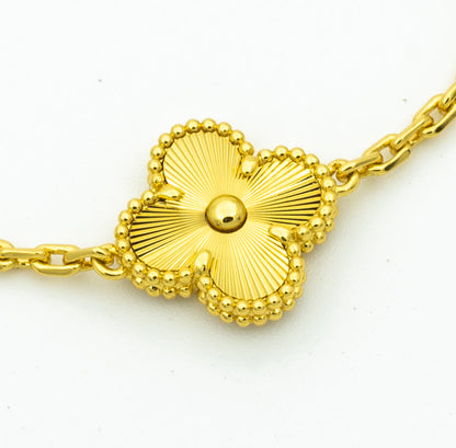 [Baslove]CLOVER BRACELET 5 MOTIFS GOLD DIAMOND