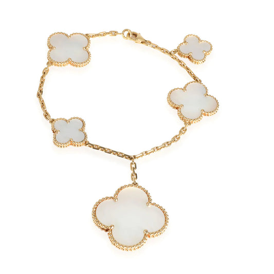 [Baslove]MAGIC CLOVER MOP GOLD BRACELET 5 MOTIFS