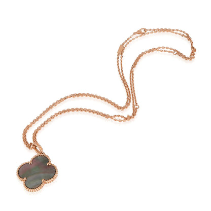 [Baslove]CLOVER 25MM GOLD DARK MOP BIG CLOVER NECKLACE