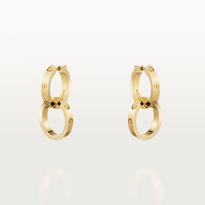 [AURORA]LOVE 3.3MM DANGLE EARRINGS