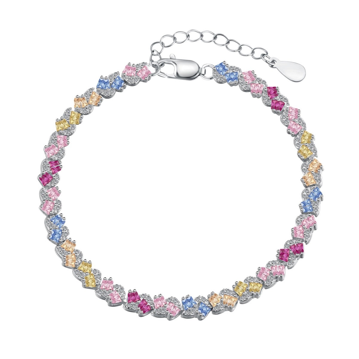 [AURORA]華やかなカラフルな花の形のパーティーブレスレット