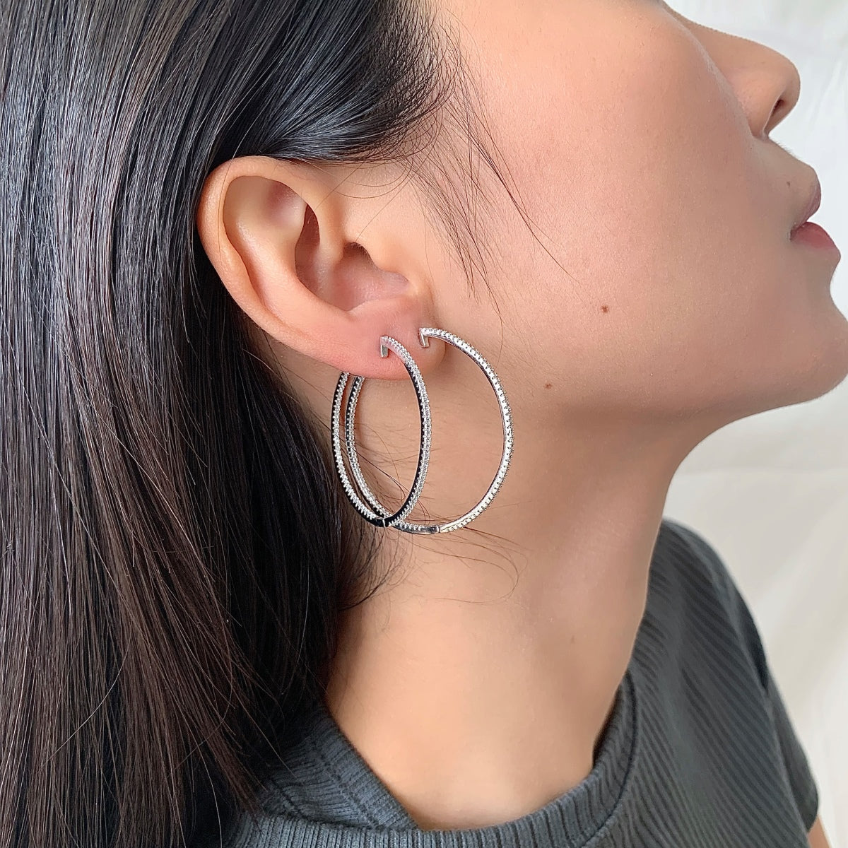 [AURORA]人気の大ぶりフープピアス
