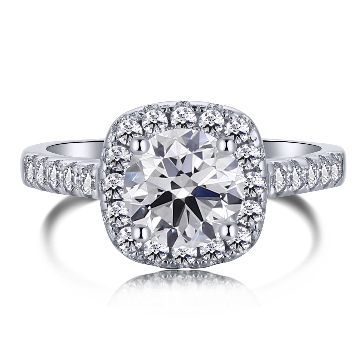 [Baslove]Dazzling Resplendent Round Cut Wedding Ring