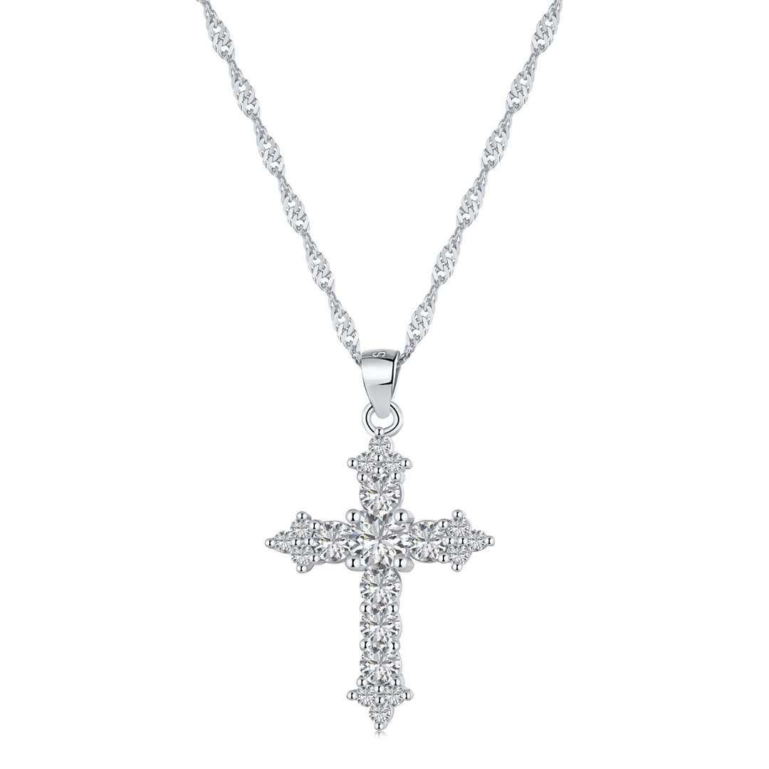 [Baslove]Delicate Cross Shape Necklace