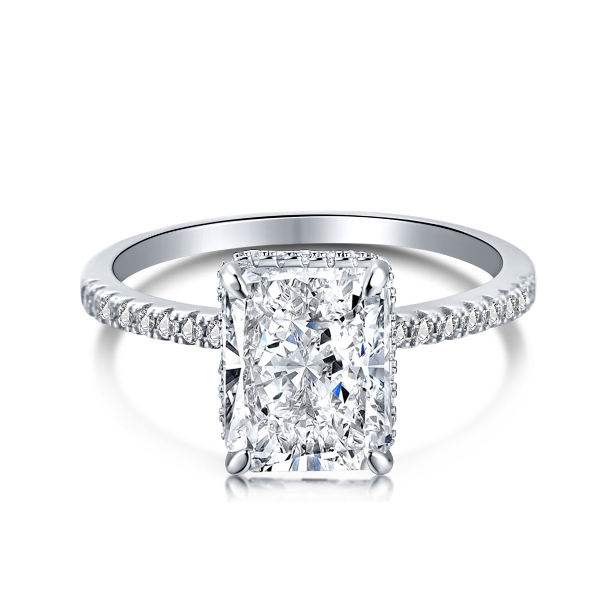 [AURORA]4,0 Karat Luxuriöser Verlobungsring