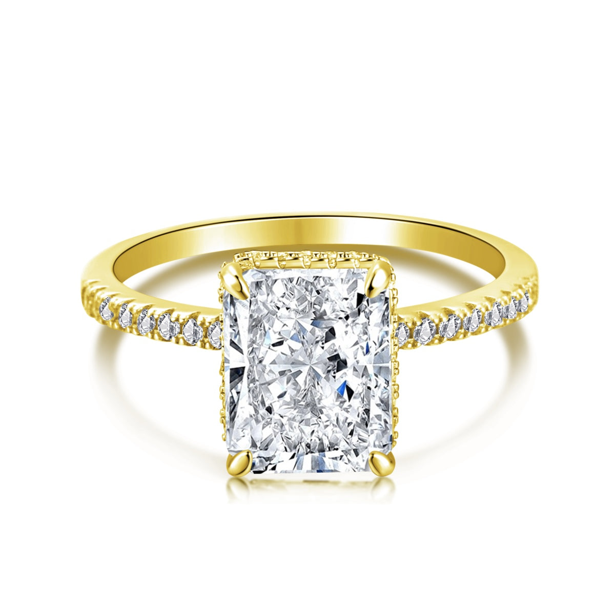 [AURORA]4,0 Karat Luxuriöser Verlobungsring