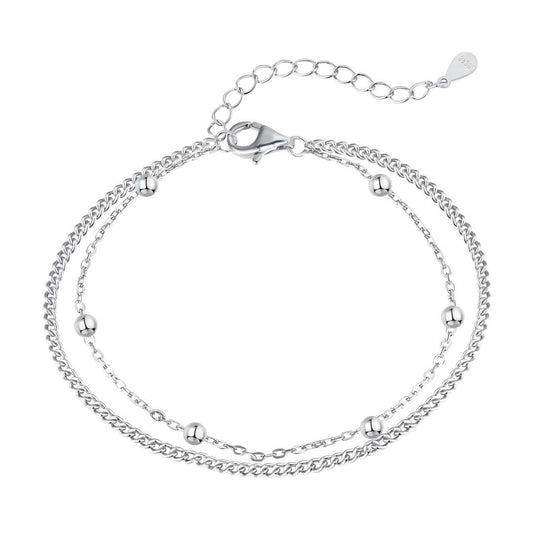 [Everoly JW]Delicate Bead Double Layer Bracelet